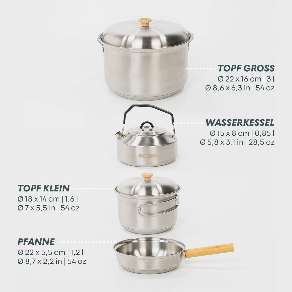 Camping-Kochset I BOXIO COOK MAX+