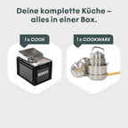 BOXIO COOK PLUS Gaskocher mit Topfset