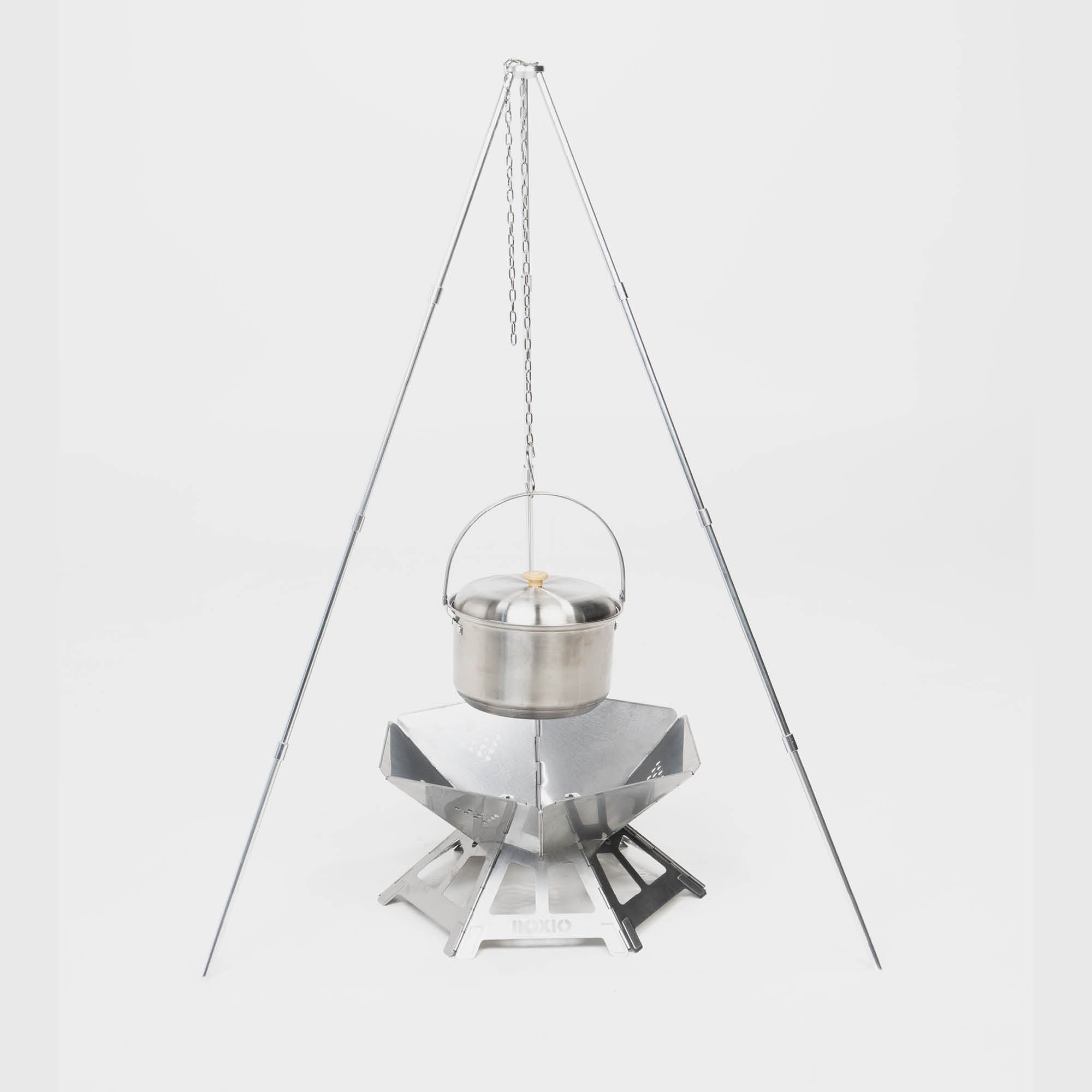BOXIO FIRE BUNDLE I Feuerschale mit Grill in Eurobox