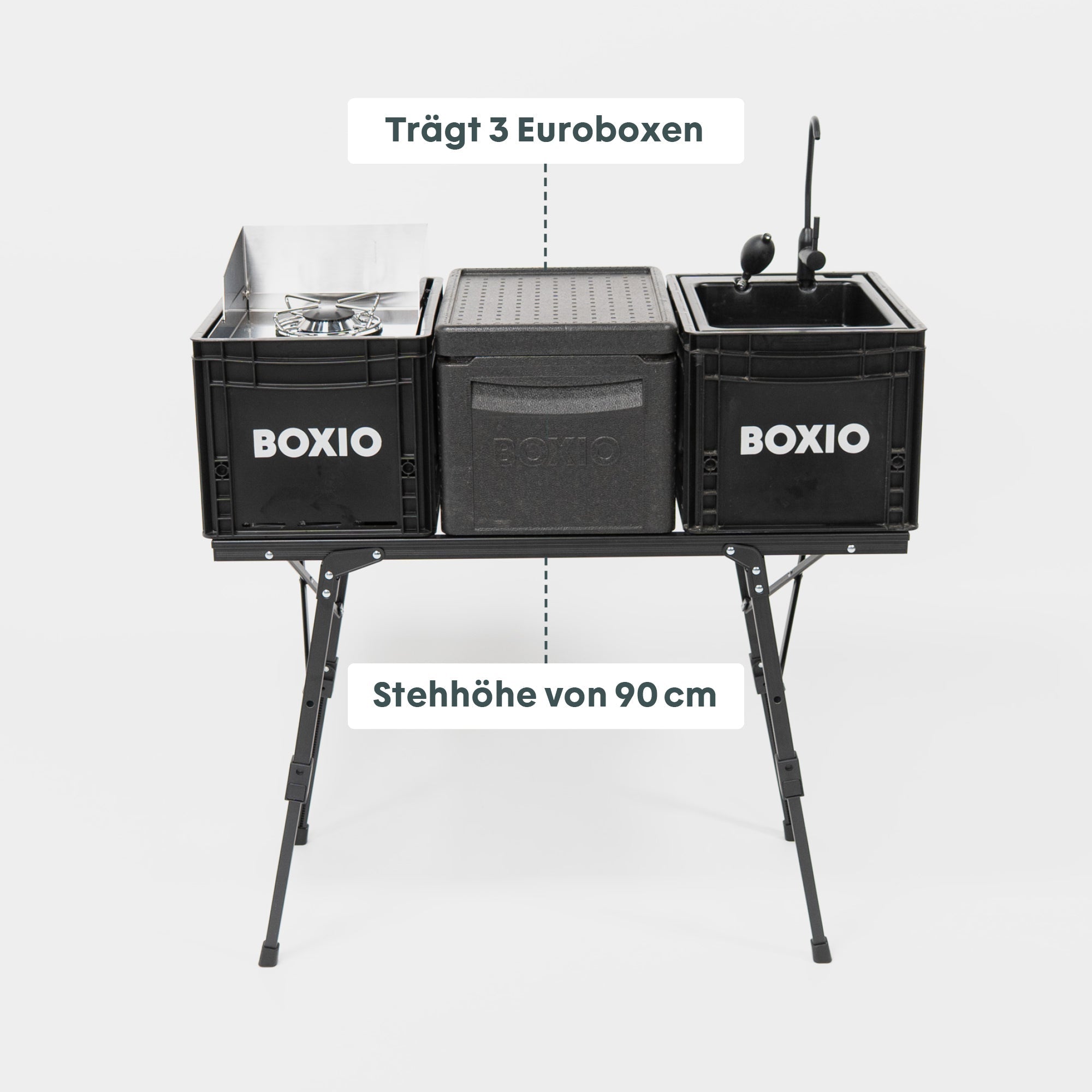 BOXIO KITCHEN PLUS Outdoorküche mit Stehhöhe
