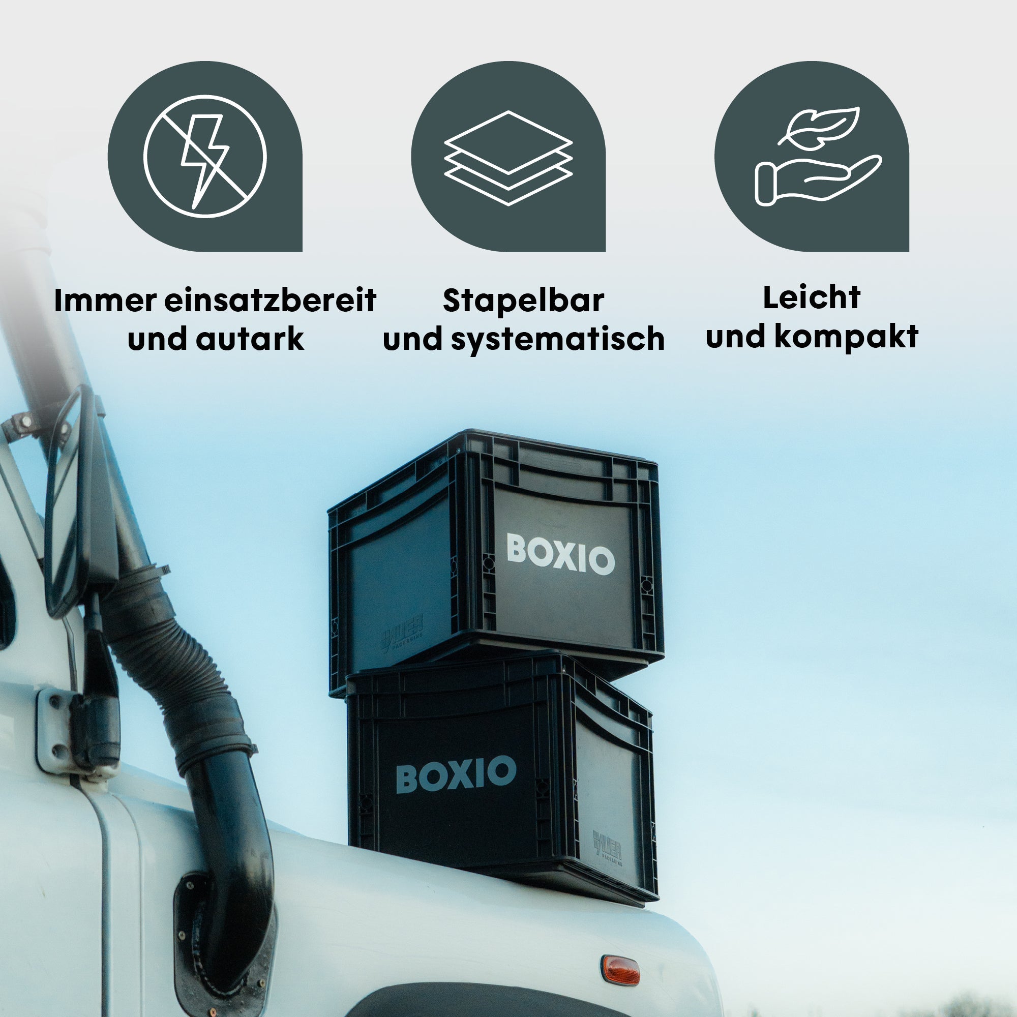 BOXIO SANITARY PLUS • Mobiles Badezimmer mit TENT
