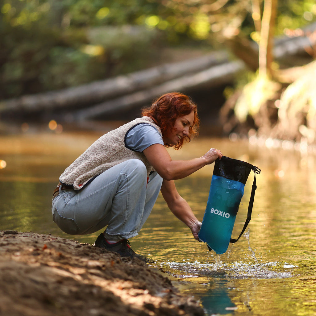 BOXIO WASH MAX+ Camping Waschbecken und Wasserfilter-System