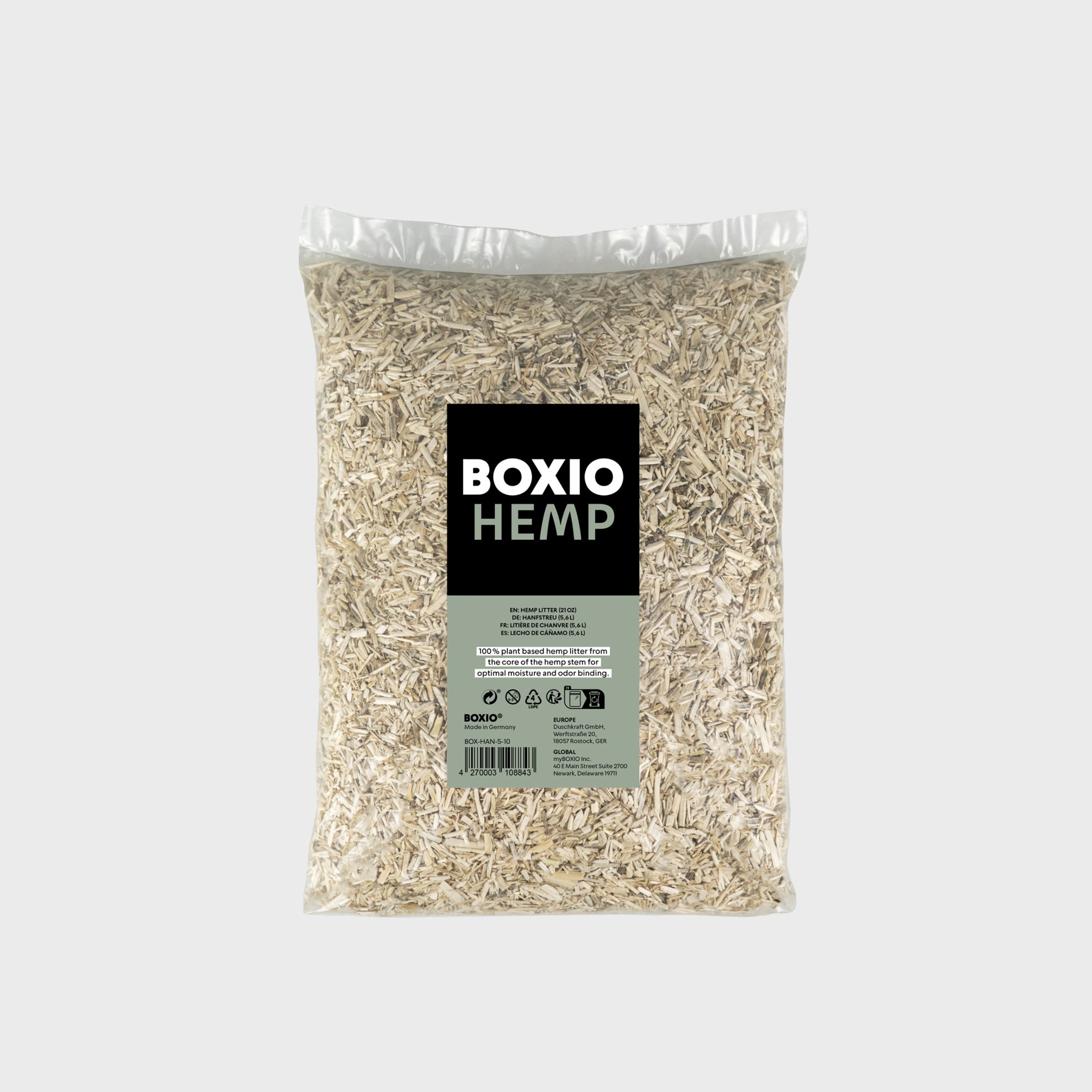 BOXIO REFILL BUNDLE Nachfüllpack mit Hanfstreu und Müllbeuteln