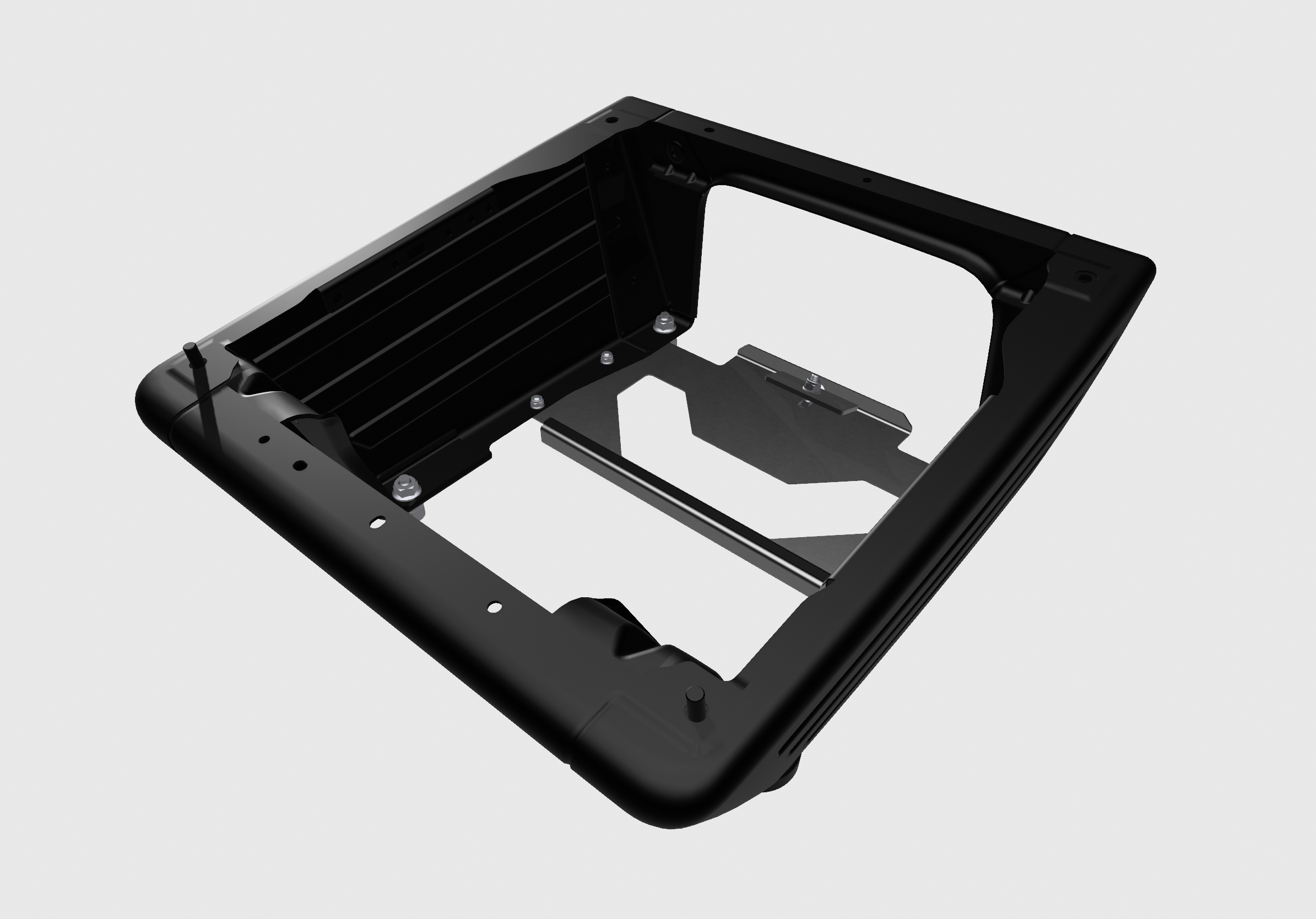Beispielbild Befestigung Batteriehalter Batteriemontageplatte Batterieklemme aus rostfreiem Edelstahl für Einbau von Zweitbatterie Aufbaubatterie Verbraucherbatterie AGM Gel LiFePo4 Lithium in VW T5 T6 T4 Sitzkonsole Reisefahrzeug Camper Wohnmobil universal