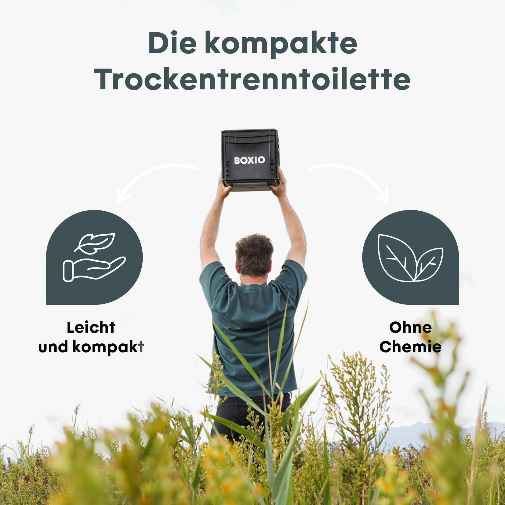BOXIO TOILET Trenntoilette im Euroboxformat