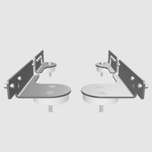Befestigung eines DIY Do it yourself Eigenbau Heckauszug im VW T5 T6 T6.1 anhand der Pachamama Vans Montagewinkel aus rostfreiem Edeltahl